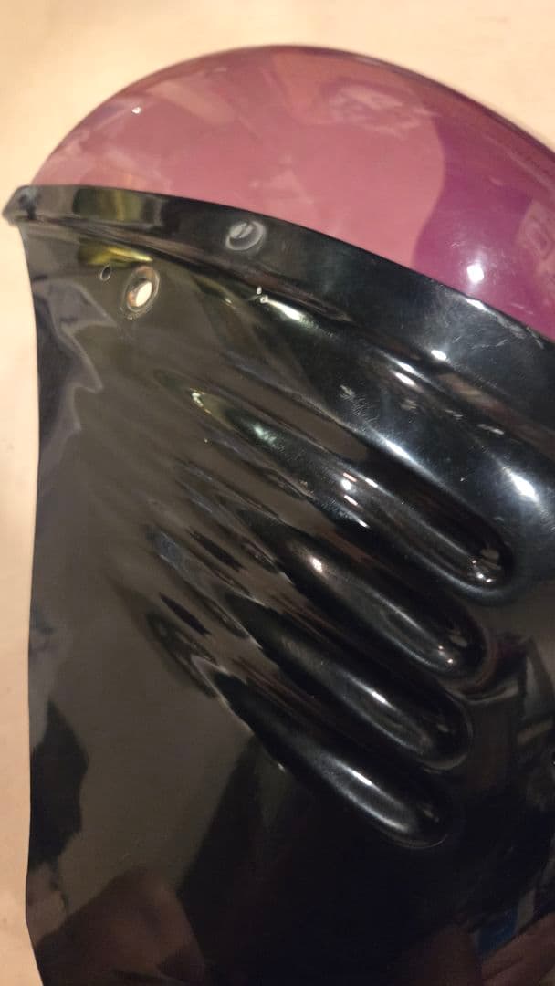 ハーレー　ネスカウル　スリット入り　 紫色透明シールド