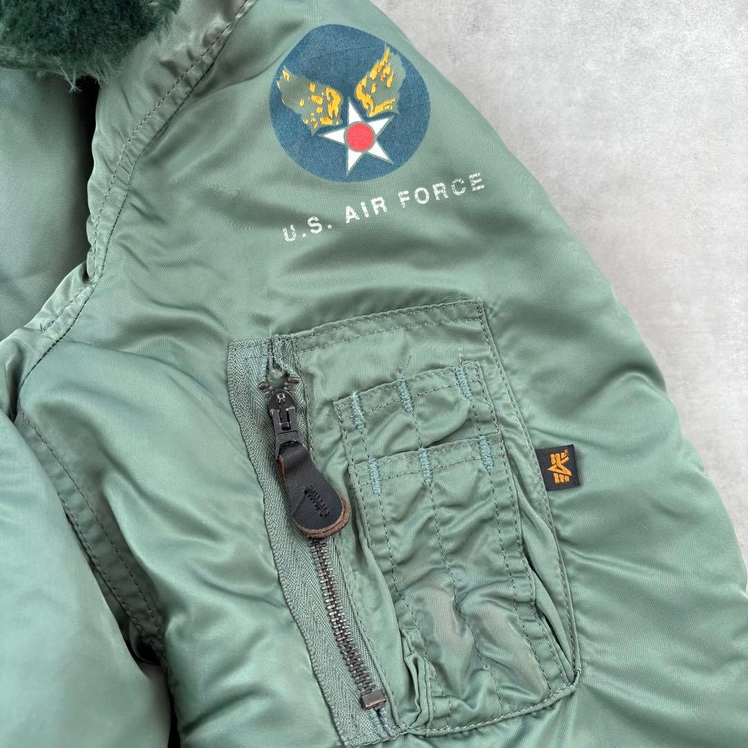 ALPHA INDUSTRIES フライトジャケット Ｂ-15D USA製XL