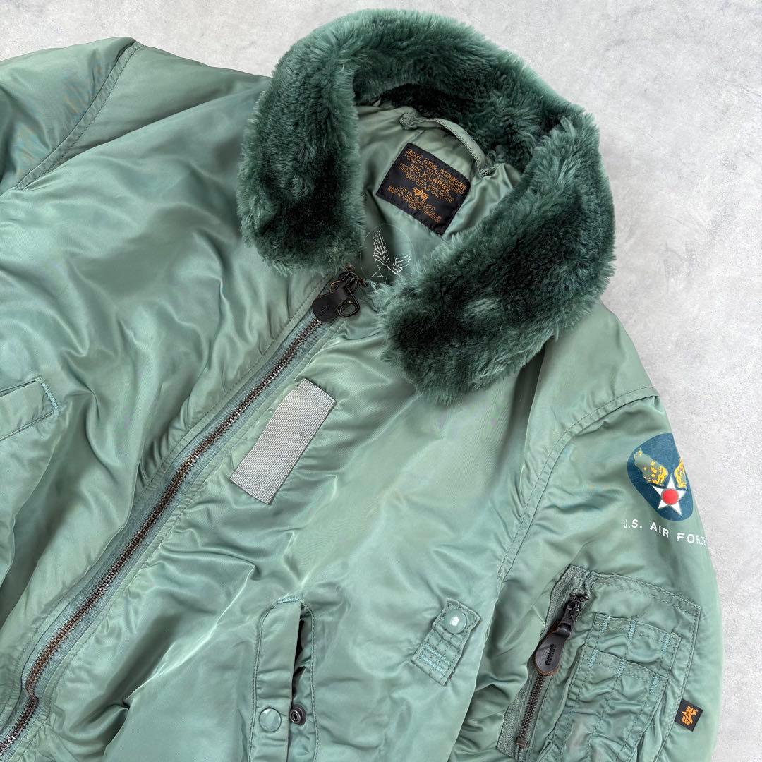 ALPHA INDUSTRIES フライトジャケット Ｂ-15D USA製XL