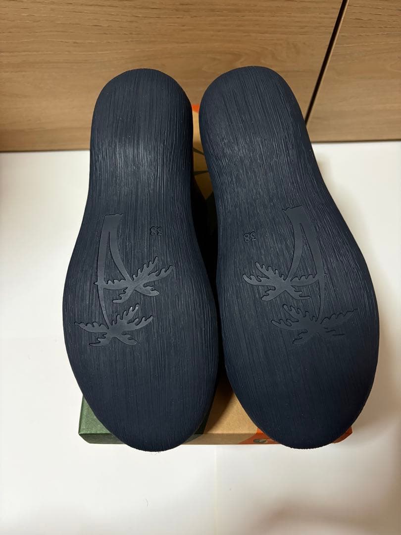 Jungla ネイビー レザー カジュアルシューズ