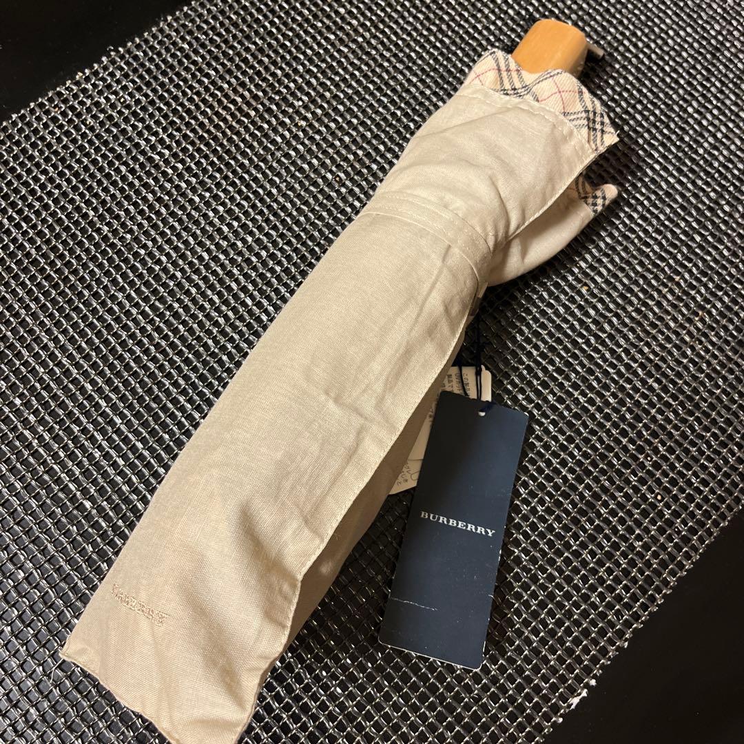 【美品】BURBERRY♡バーバリー　UV折りたたみ日傘