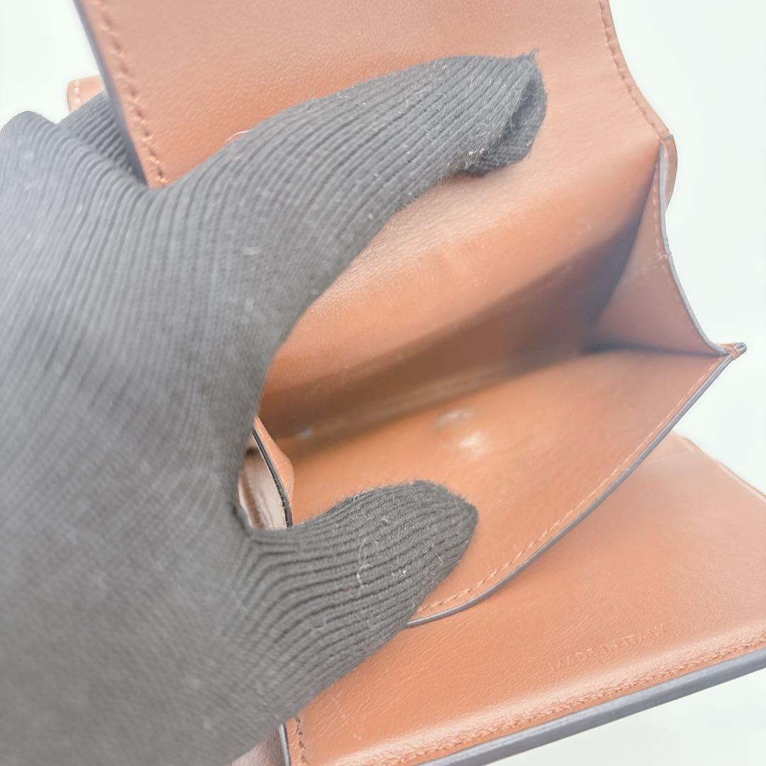 美品/現行✨セリーヌ 折り財布 トリオンフ デカロゴ レザー キャンバス