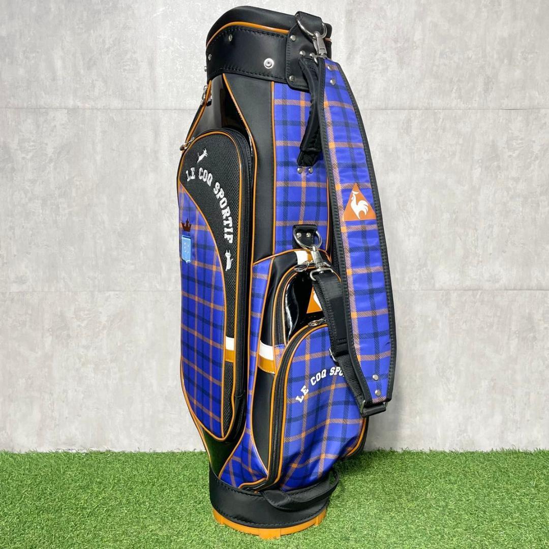 【美品】ルコックスポルティフ キャディバッグ ゴルフバッグ レディース パープル