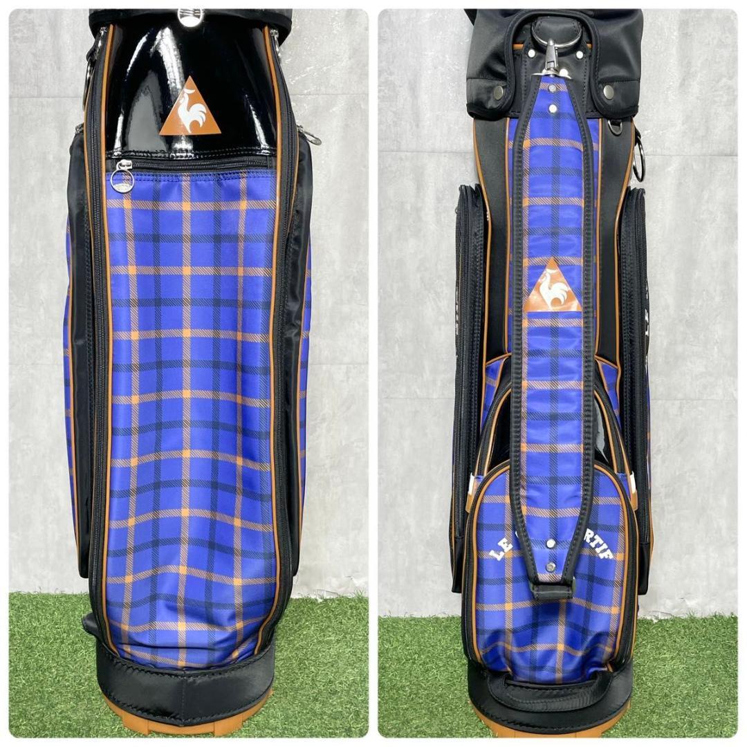 【美品】ルコックスポルティフ キャディバッグ ゴルフバッグ レディース パープル
