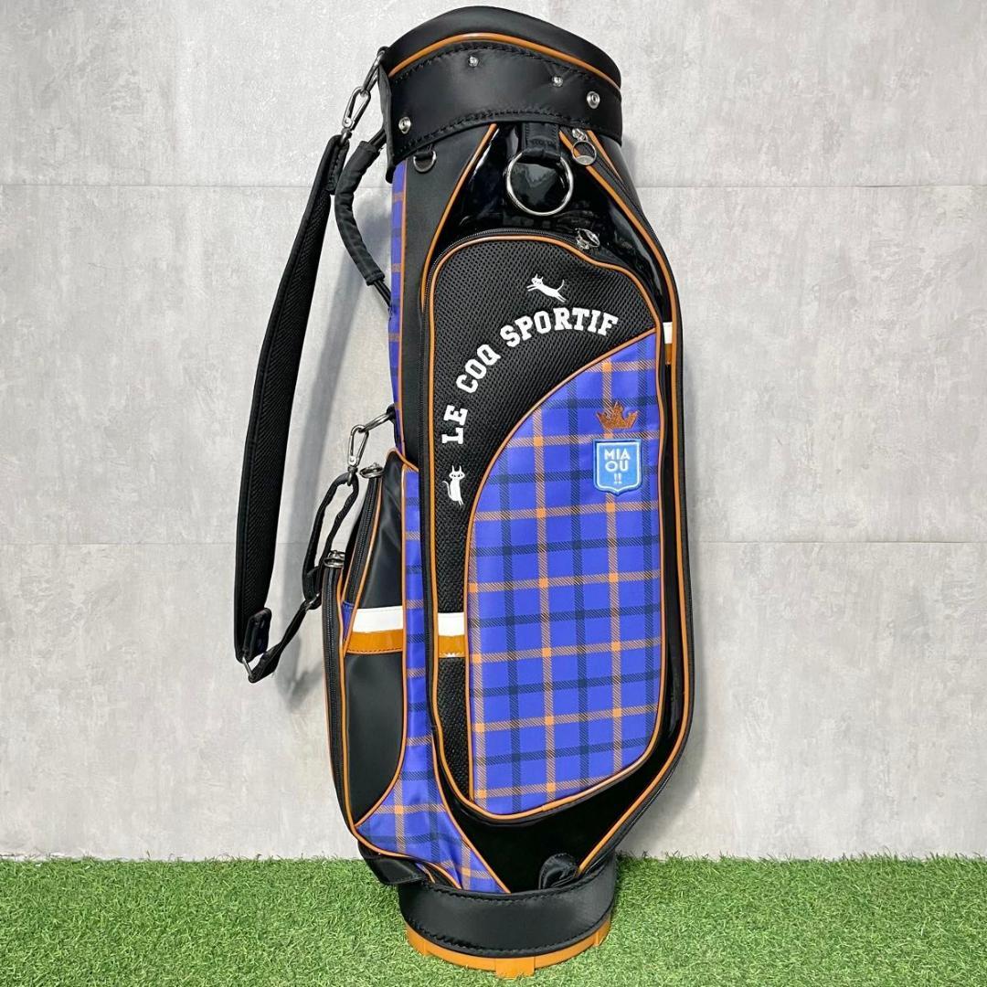 【美品】ルコックスポルティフ キャディバッグ ゴルフバッグ レディース パープル