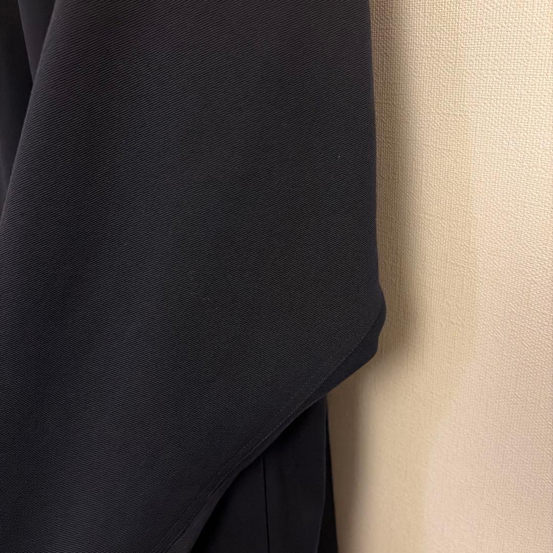 【CABaN】ウールギャバジン スタンドカラーコート ネイビーM　超美品