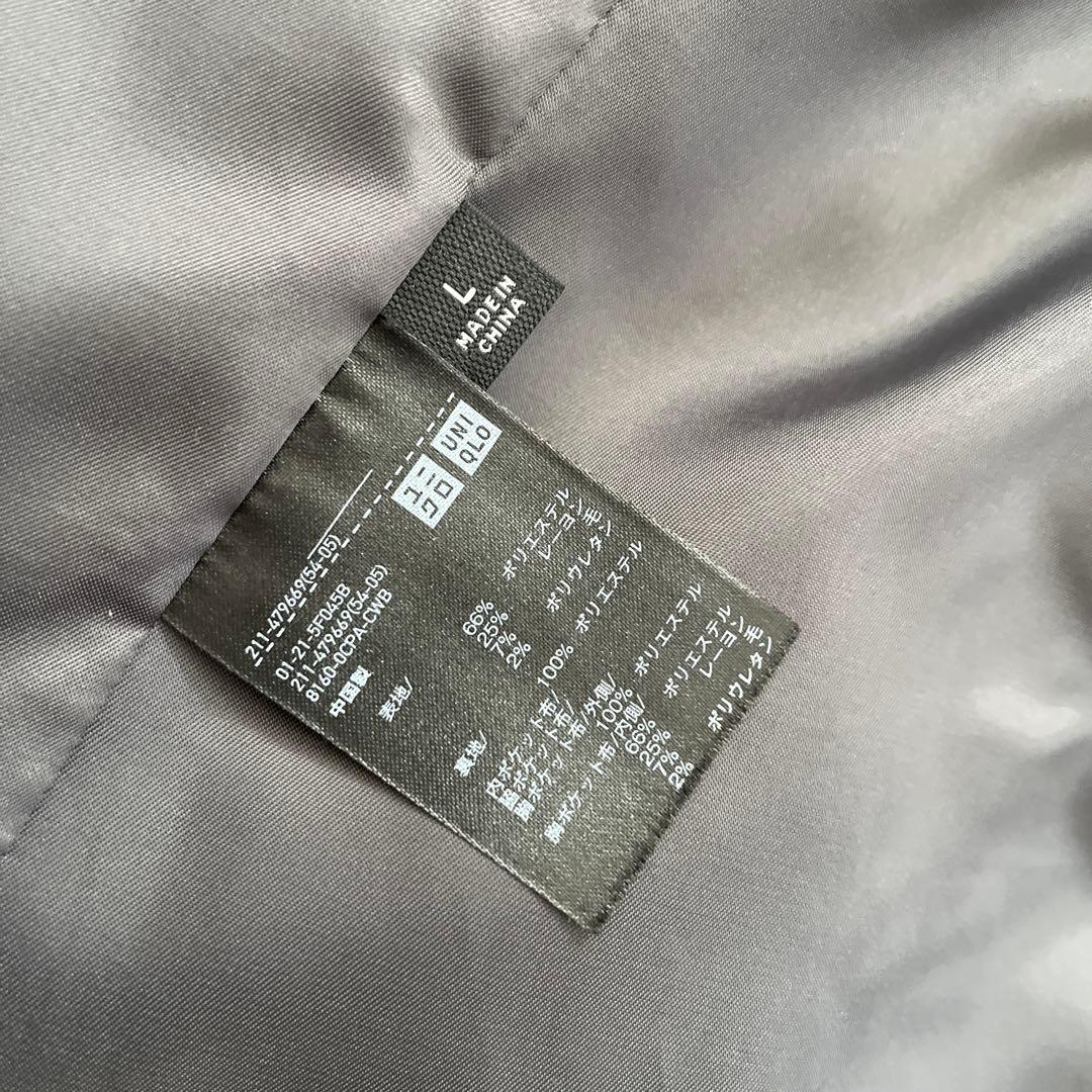 美品　ユニクロ:C ダブルテーラードジャケット　Lサイズ