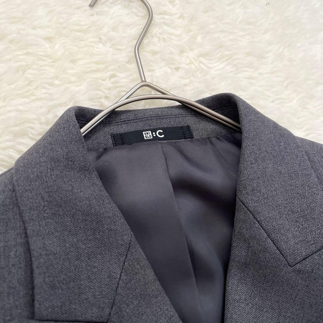 美品　ユニクロ:C ダブルテーラードジャケット　Lサイズ