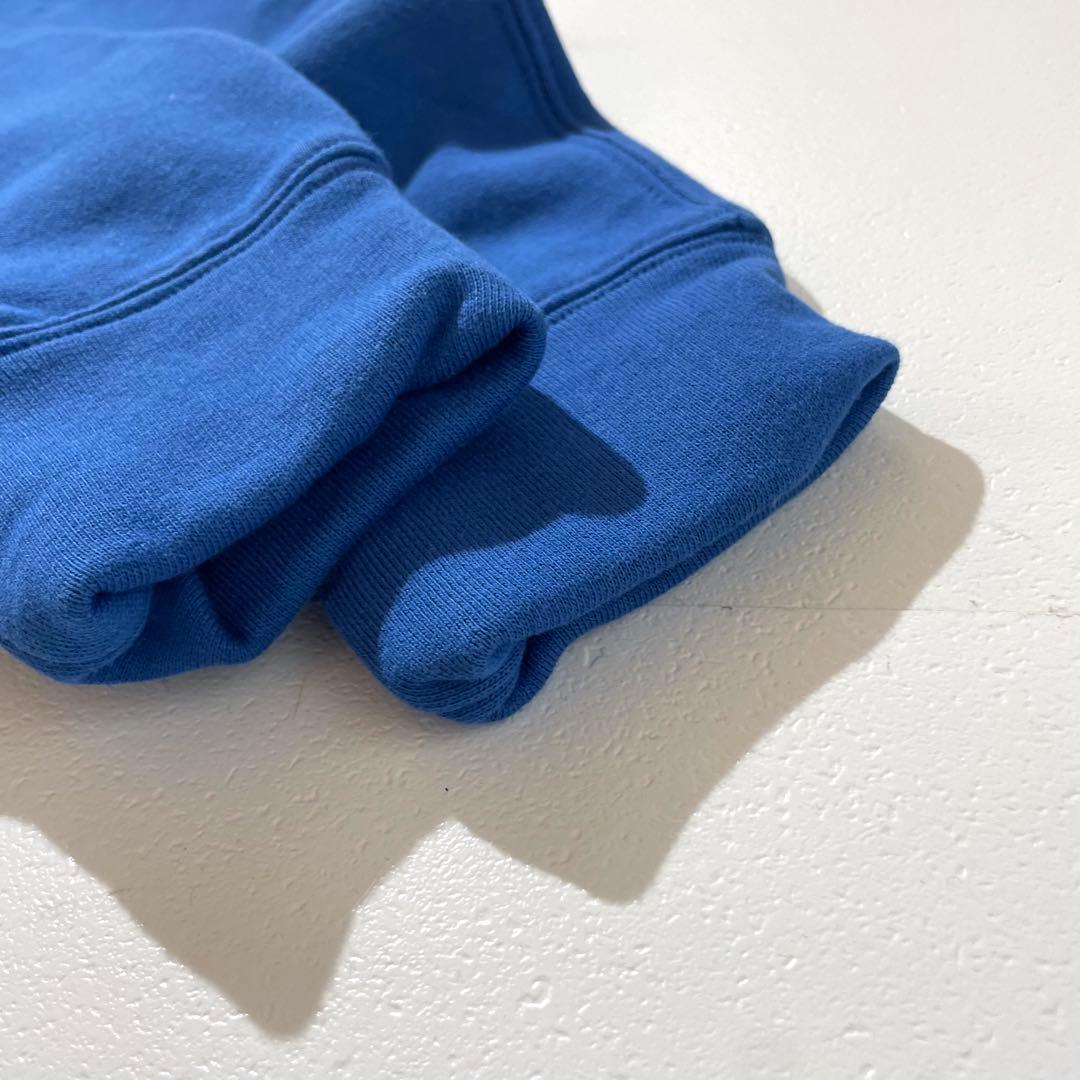 未使用タグ付き✨ エルマンノシェルビーノ パーカー ロゴ ラインストーン ブルー