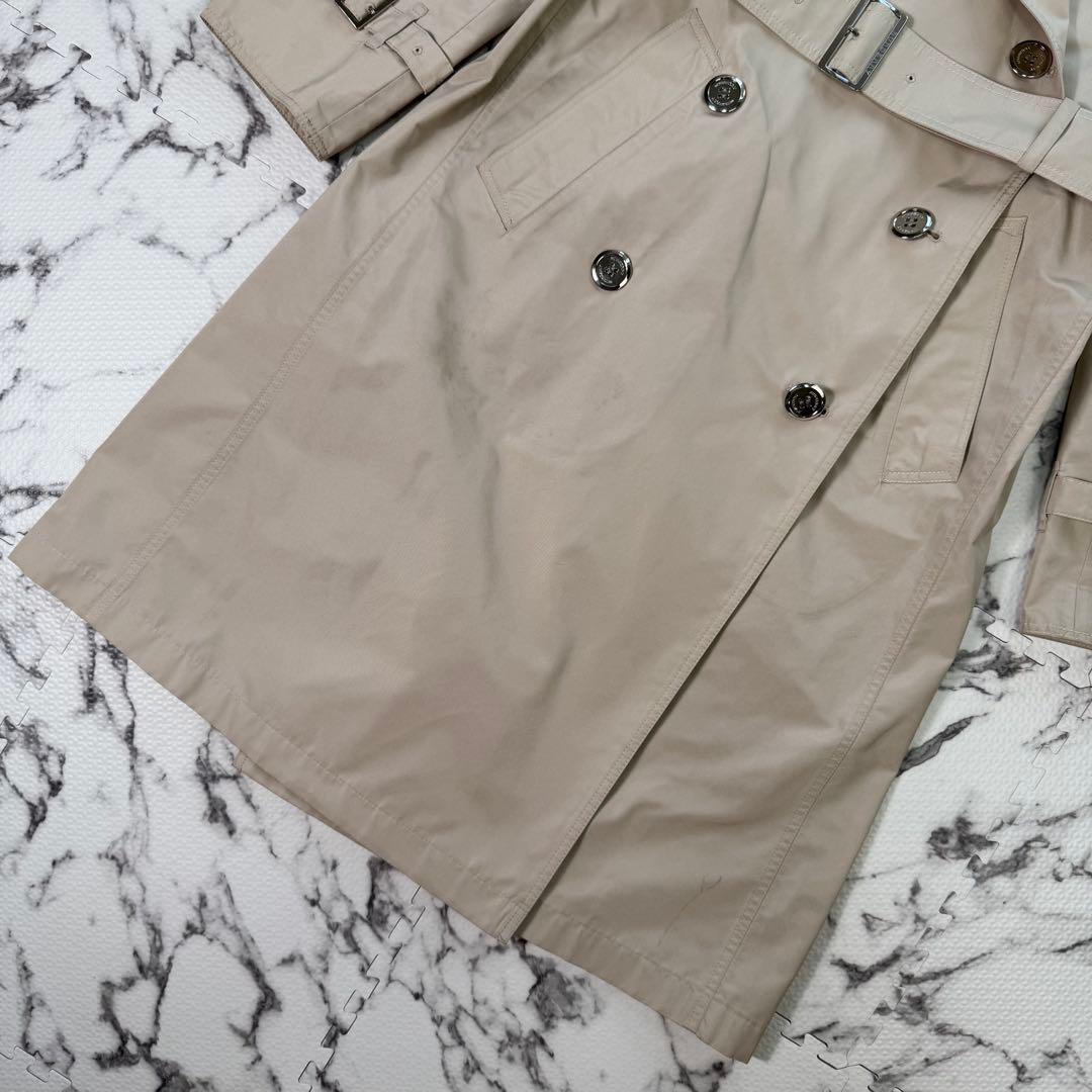 バーバリーロンドン　トレンチコート　ベルト付き　エポーレット　ライトベージュ