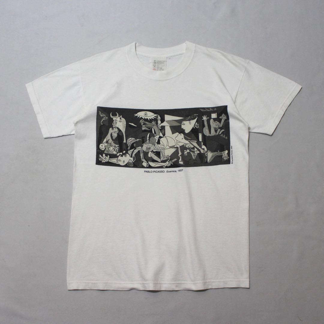 00s パブロ・ピカソ アート Tシャツ Mサイズ ホワイト