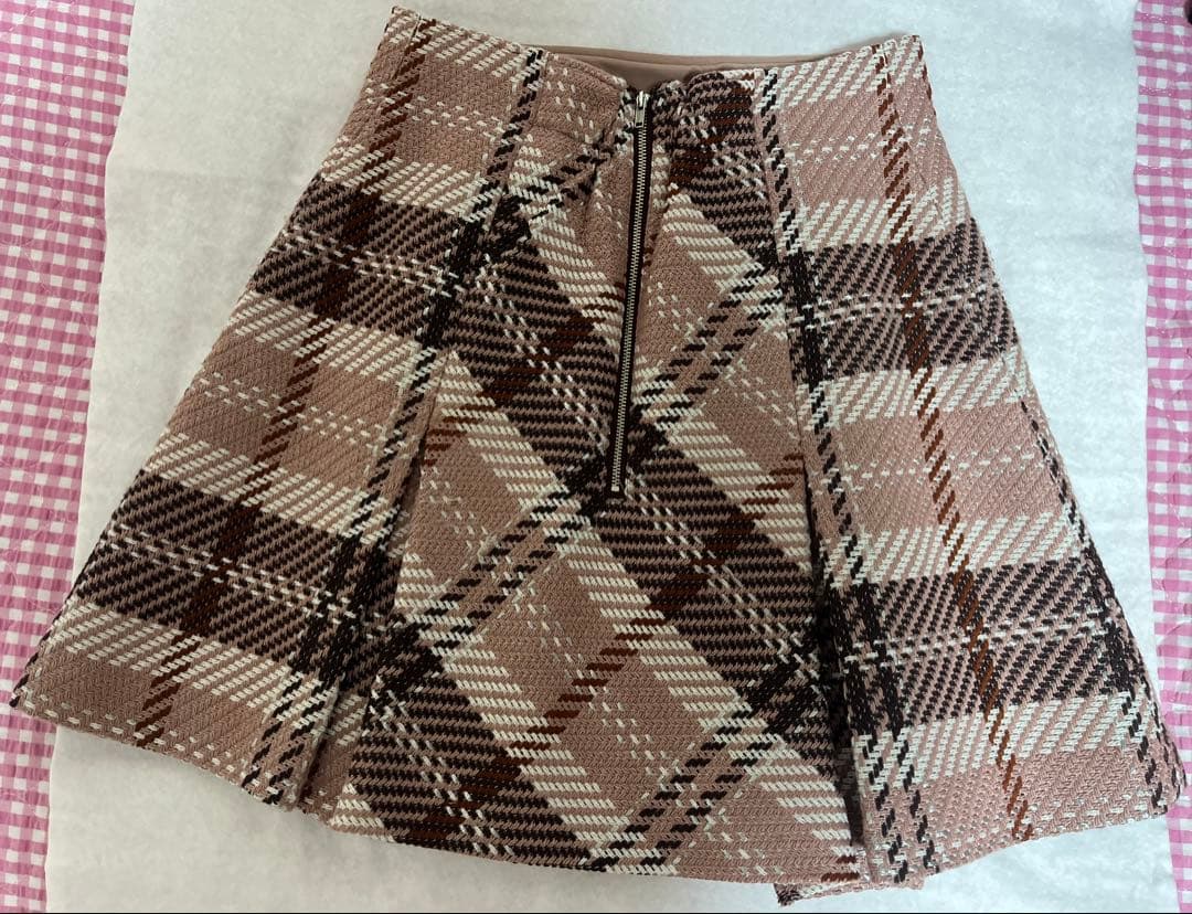 snidel ロービングチェックミニスカート ピンク サイズ1