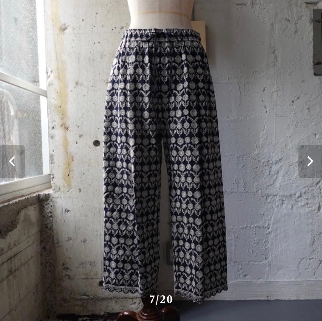 yuni 刺繍パンツ