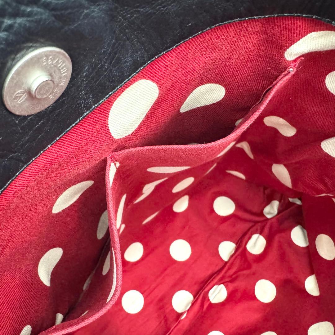 DEUX MILLE ドウミル トートバッグ がま口 水玉 フェイクファー A4