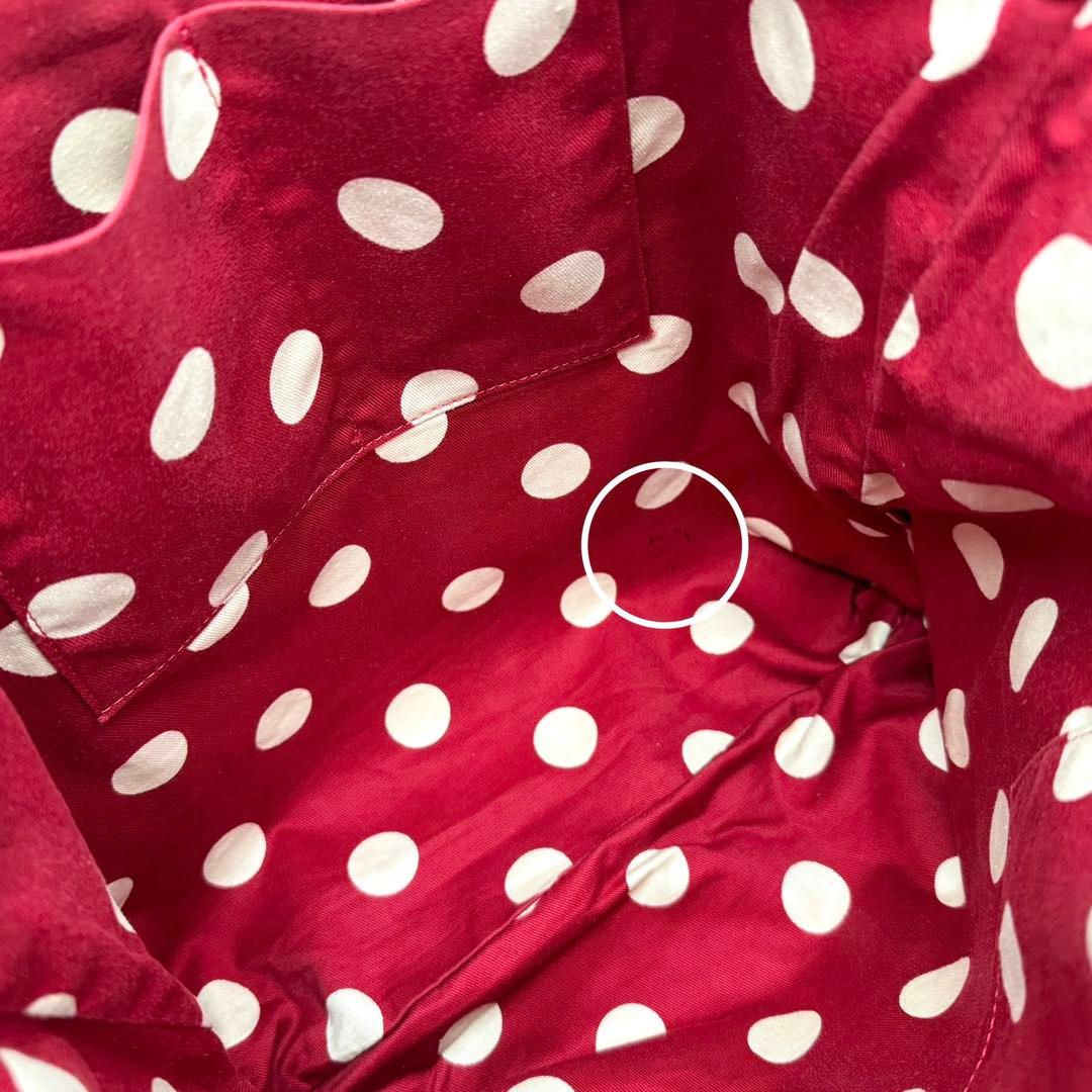 DEUX MILLE ドウミル トートバッグ がま口 水玉 フェイクファー A4