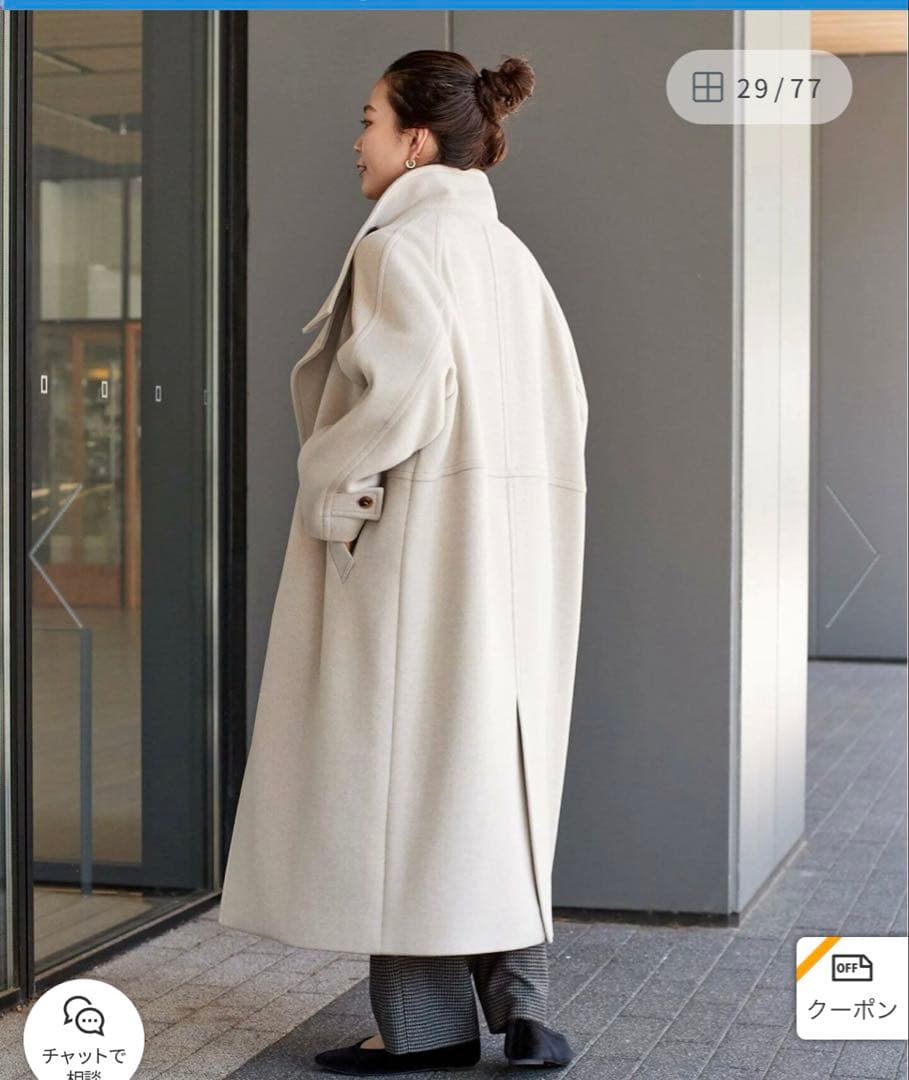 B.C STOCK ダブルビーバーコクーンコート