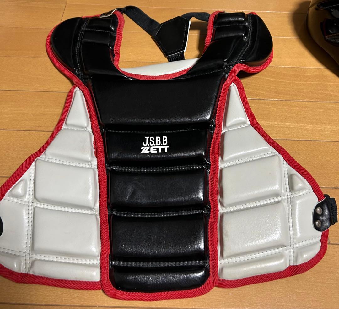 a*o様 ゼット少年軟式キャッチャー用フルセット 黒/赤