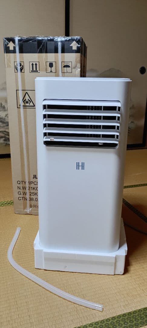 移動式エアコン 24年製JL-MAC-02 冷暖房 2.5kW　美品