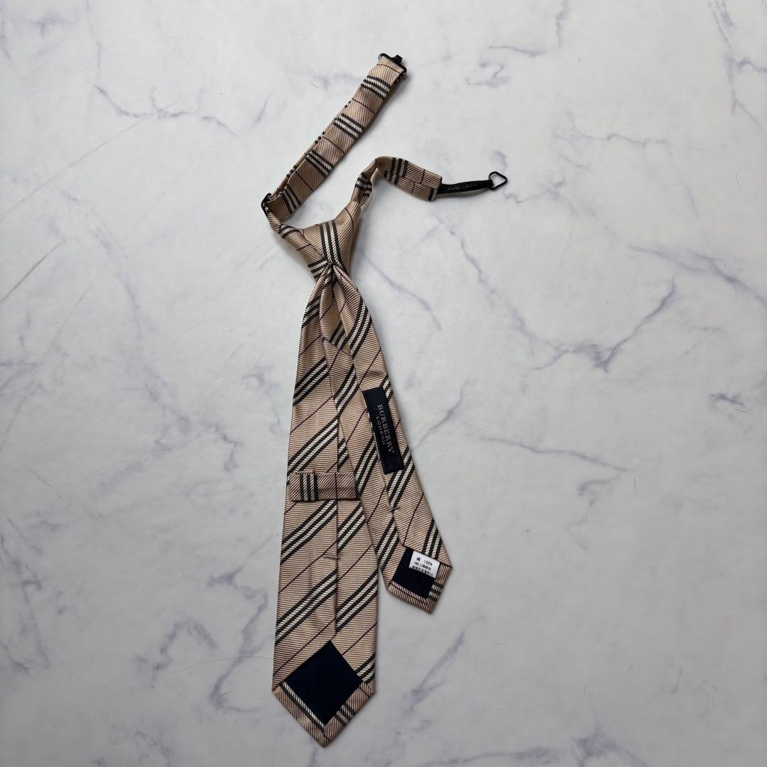 【極美品】バーバリーロンドン キッズ ネクタイ ノバチェック シルク 絹100