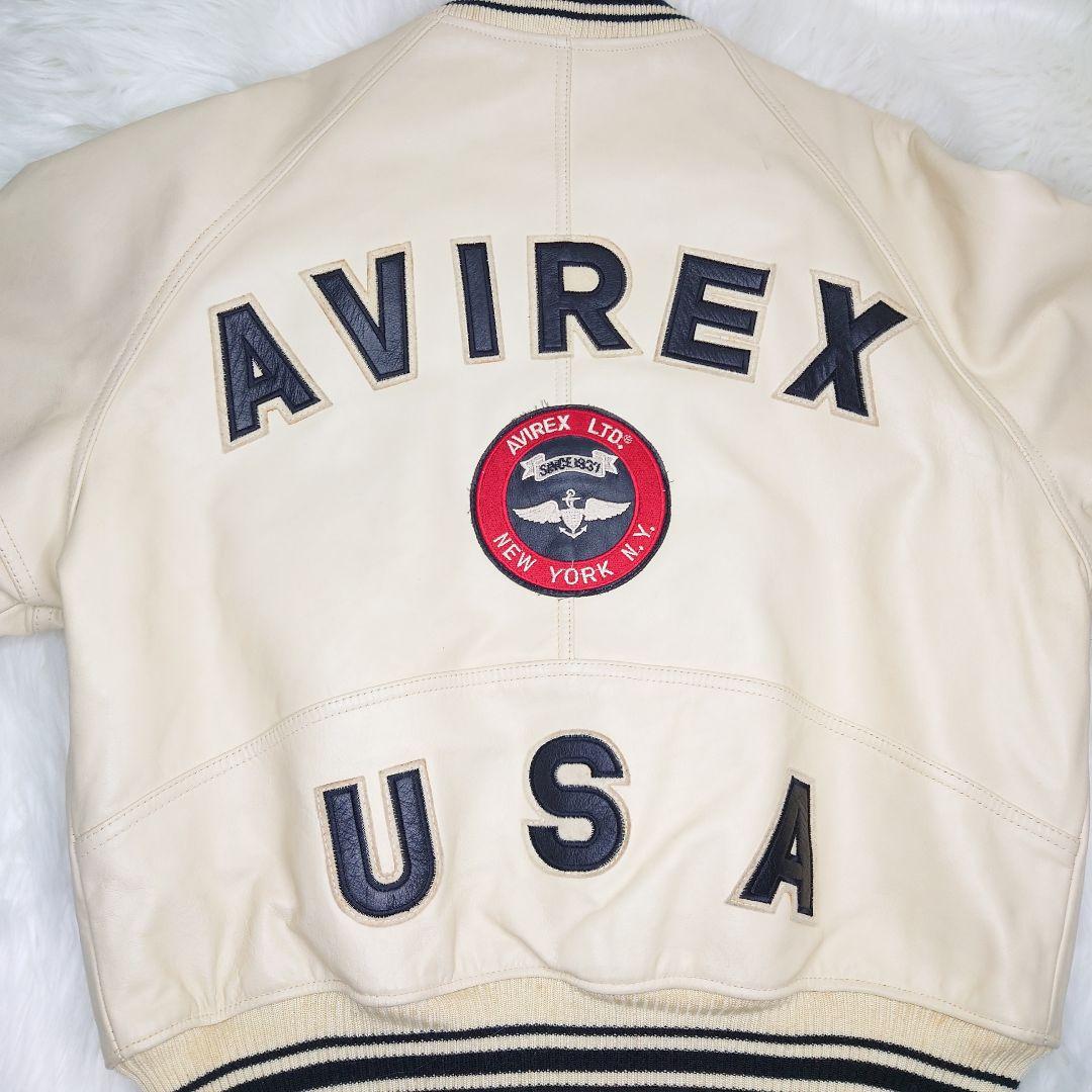 【希少】AVIREX 革製スタジャン