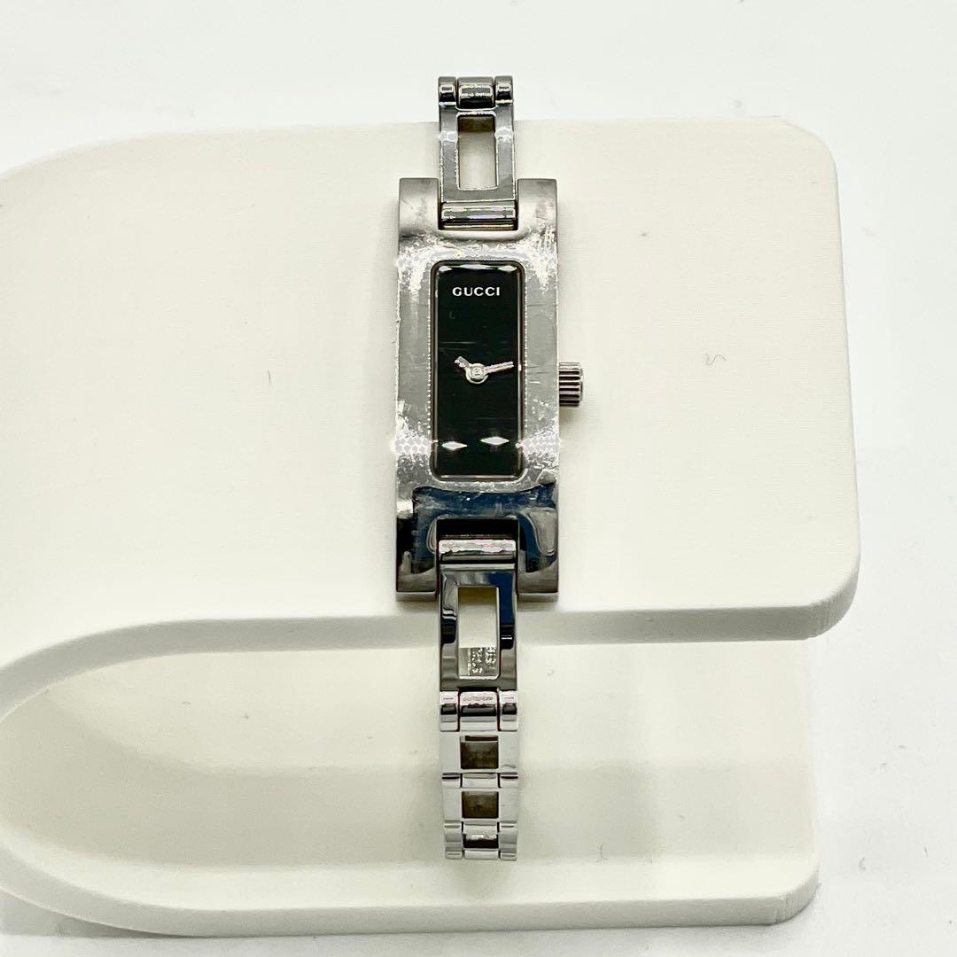 【稼働/新品電池】グッチ 3900L シルバー ブレスウォッチ 防水 腕時計