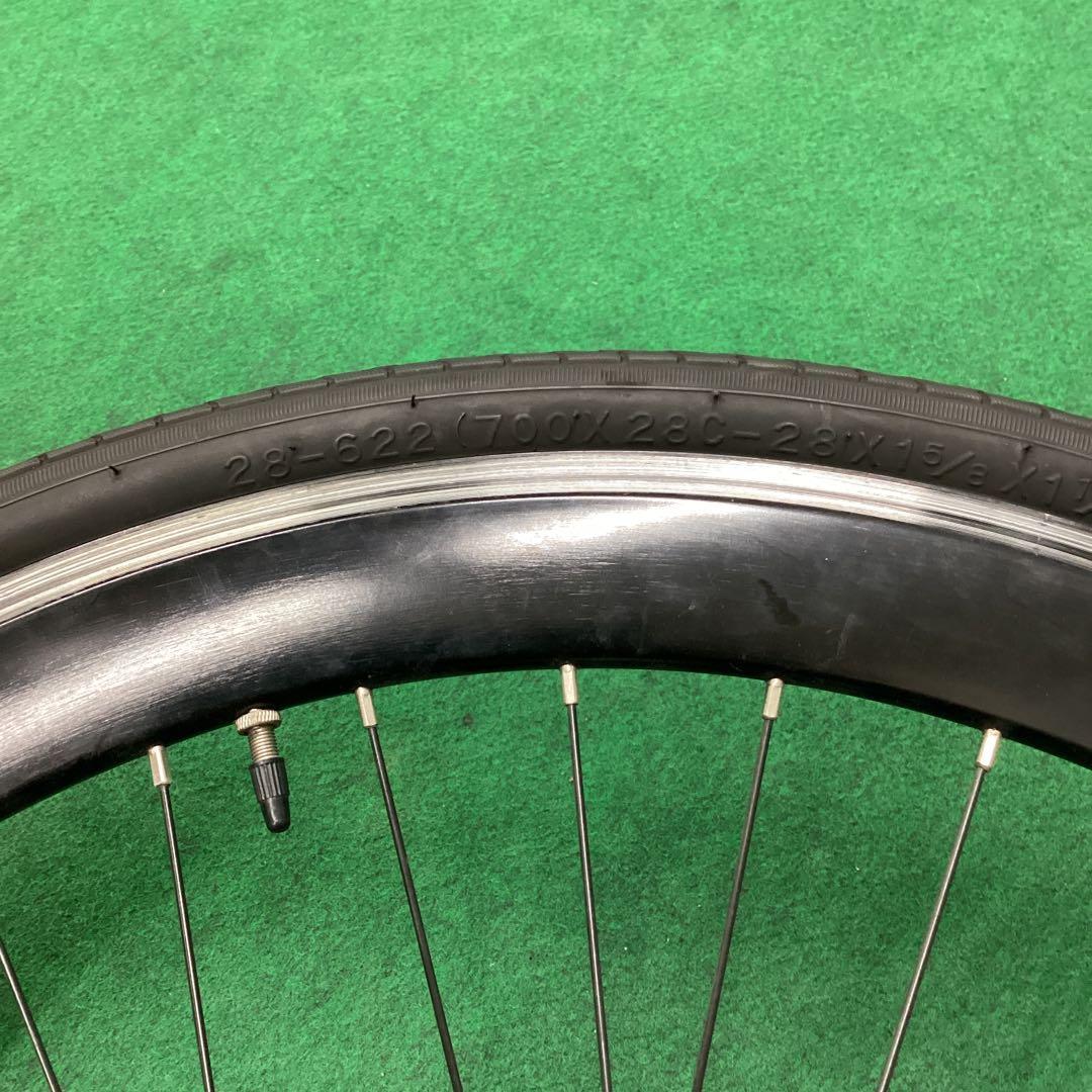 後輪 700x25C タイヤ付 後ホイール 自転車　クイックリリース　外装7段