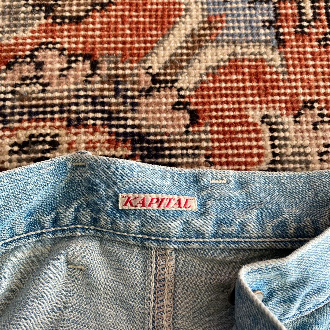 KAPTAL キャピタル　デニムパンツ　キュロット　ワイドパンツ