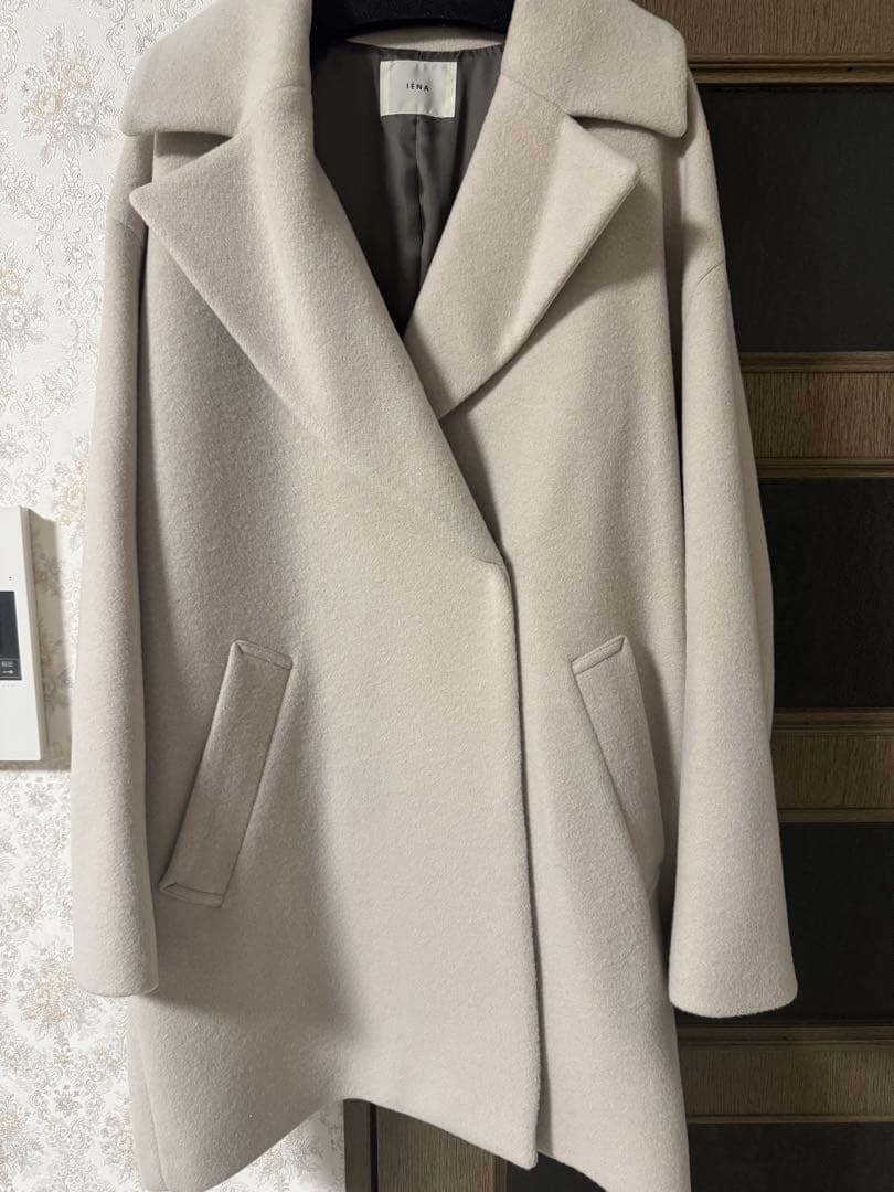 新品未使用✨IENA 38サイズベージュウールコクーンショートコート