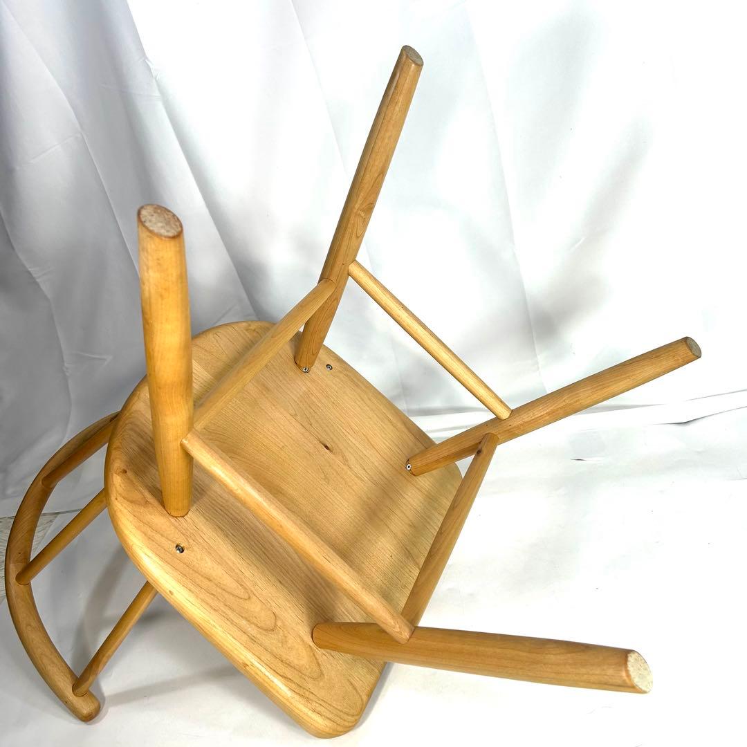 【送料無料】MUJI 無印良品 オークアームチェア・丸脚　ダイニングチェア