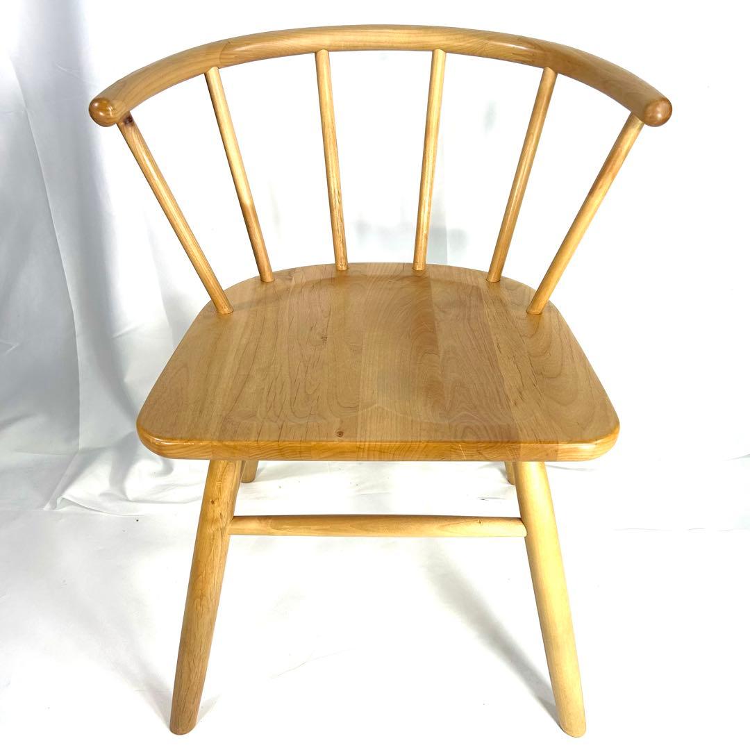 【送料無料】MUJI 無印良品 オークアームチェア・丸脚　ダイニングチェア