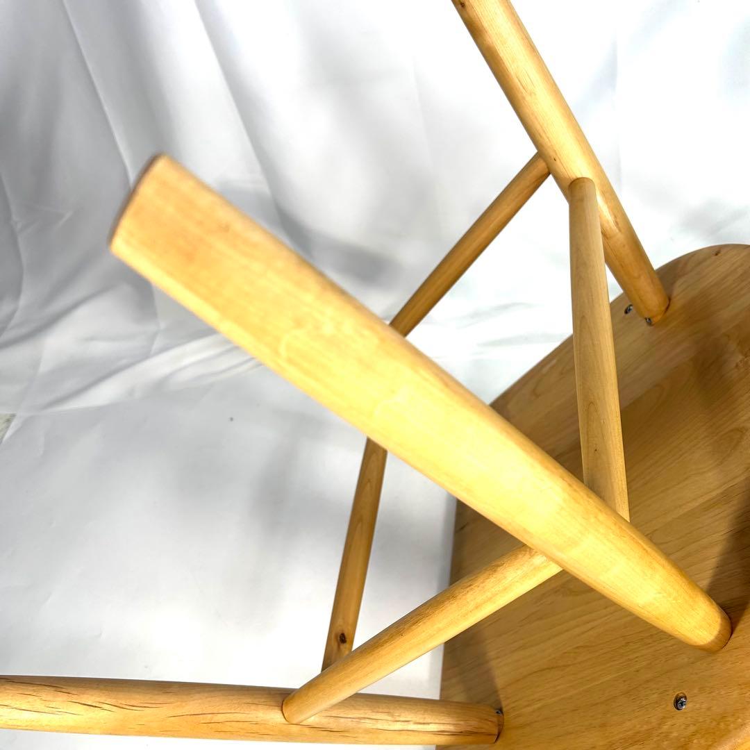 【送料無料】MUJI 無印良品 オークアームチェア・丸脚　ダイニングチェア