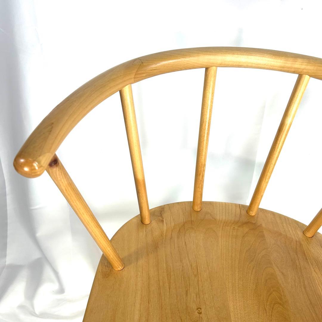 【送料無料】MUJI 無印良品 オークアームチェア・丸脚　ダイニングチェア