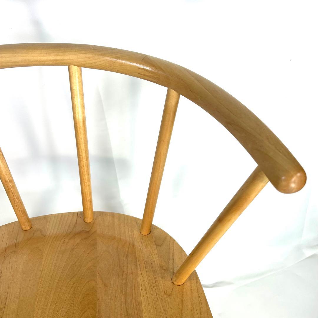 【送料無料】MUJI 無印良品 オークアームチェア・丸脚　ダイニングチェア