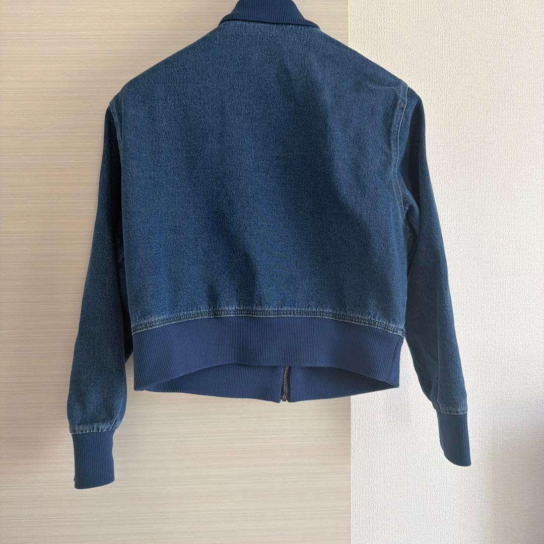 adidas 2XLトラックトップジャケット　ファイヤーバード　デニム