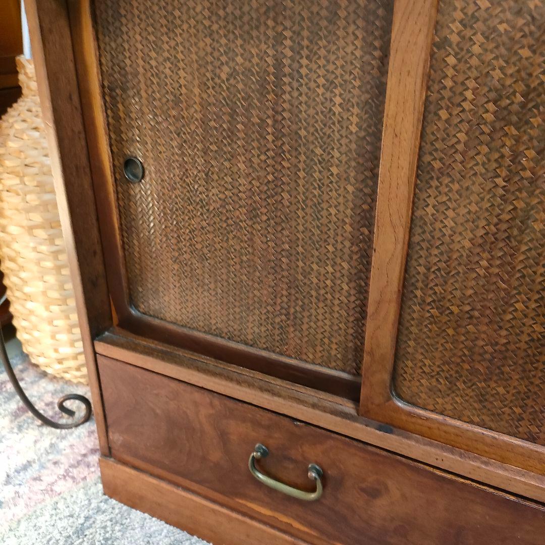 昭和レトロ和製アンティーク茶箪笥(下段)