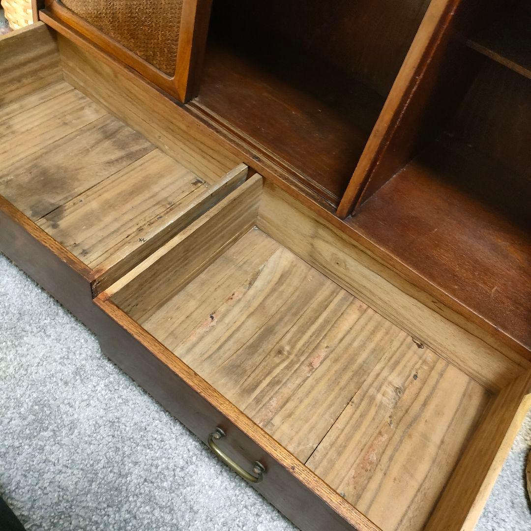 昭和レトロ和製アンティーク茶箪笥(下段)