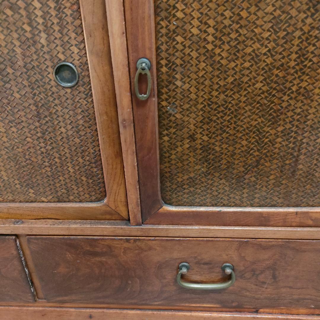 昭和レトロ和製アンティーク茶箪笥(下段)