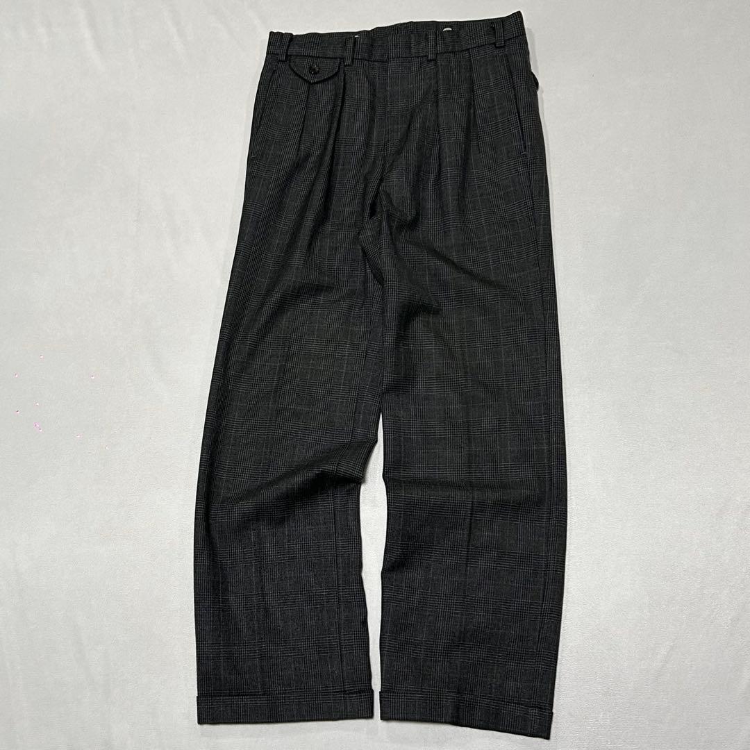 80s Ralph Lauren 樫山製 グレンチェック ウール スラックス