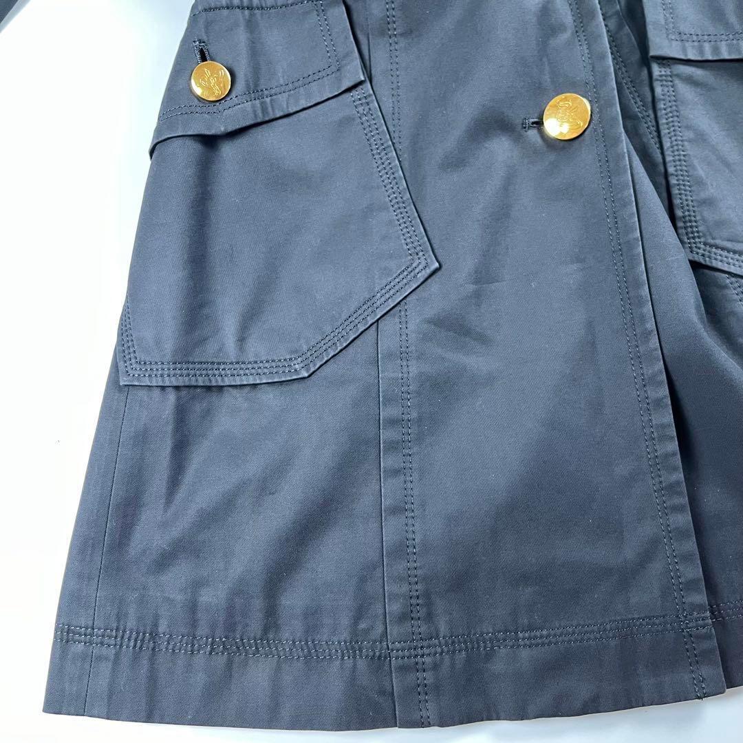 【極美品】バーバリーブルーレーベル トレンチコート ノバチェック 38 ブラック