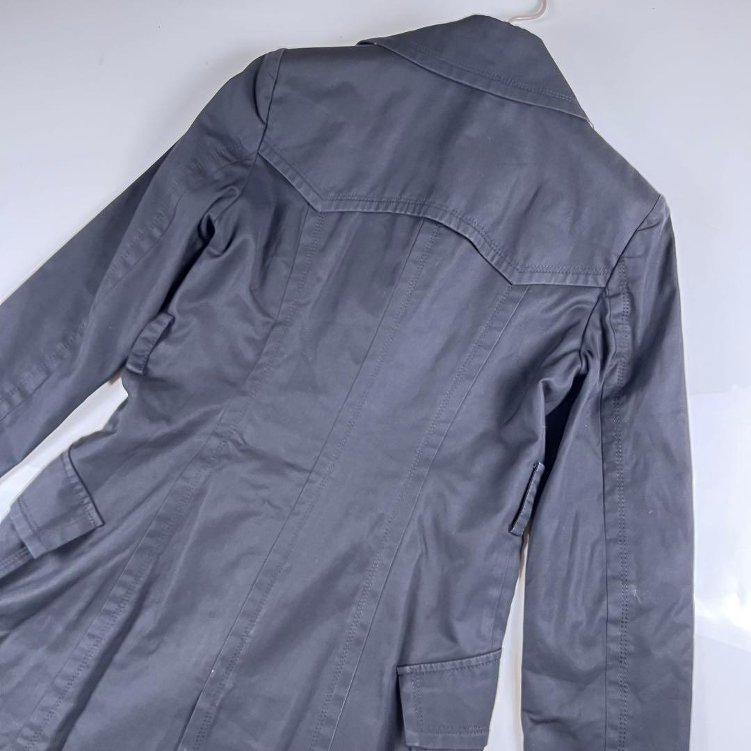 【極美品】バーバリーブルーレーベル トレンチコート ノバチェック 38 ブラック