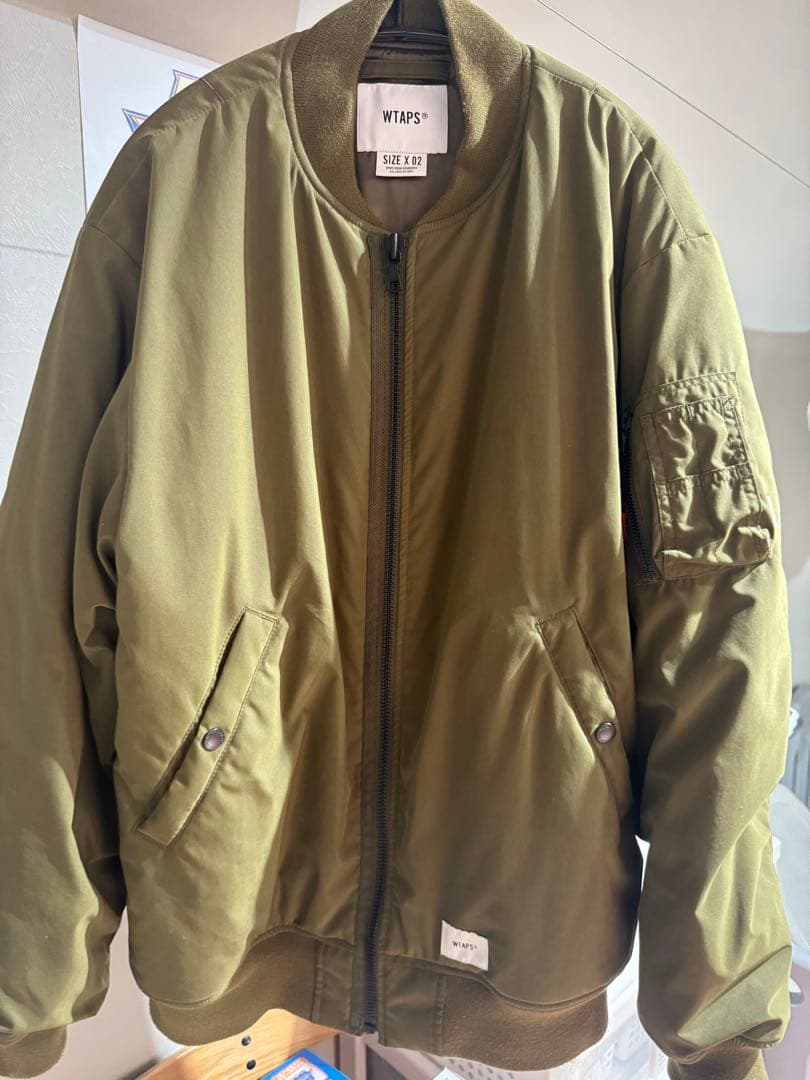 WTAPS 19AW MA-1ジャケット サイズX 02 オリーブ