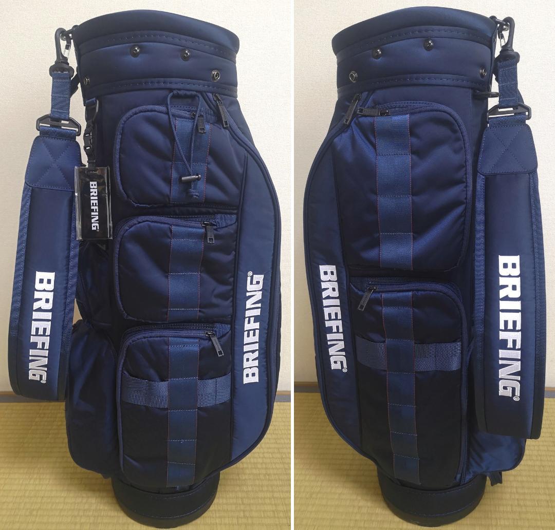 美品 BRIEFINGのCR6-#02キャディバッグ・カバーネイビー(おまけ付)