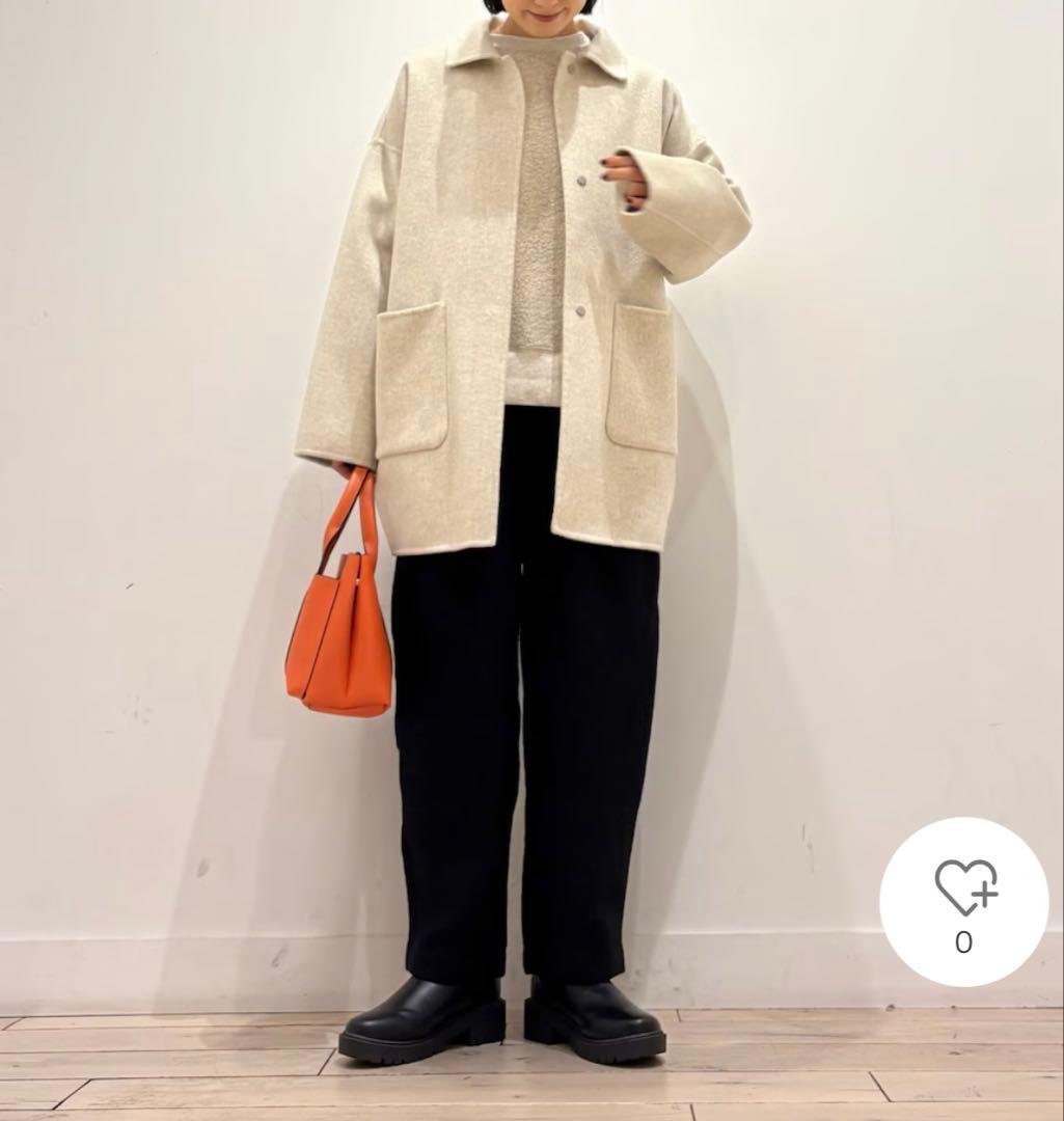 かぐれ　新品　今季　ウールテーパードパンツ　ブラック　 2025秋冬