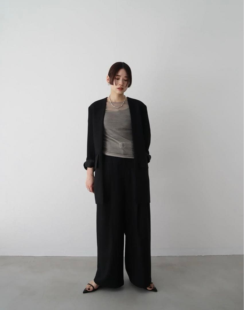 ジャケット・アウター louren no collar over jacket venica