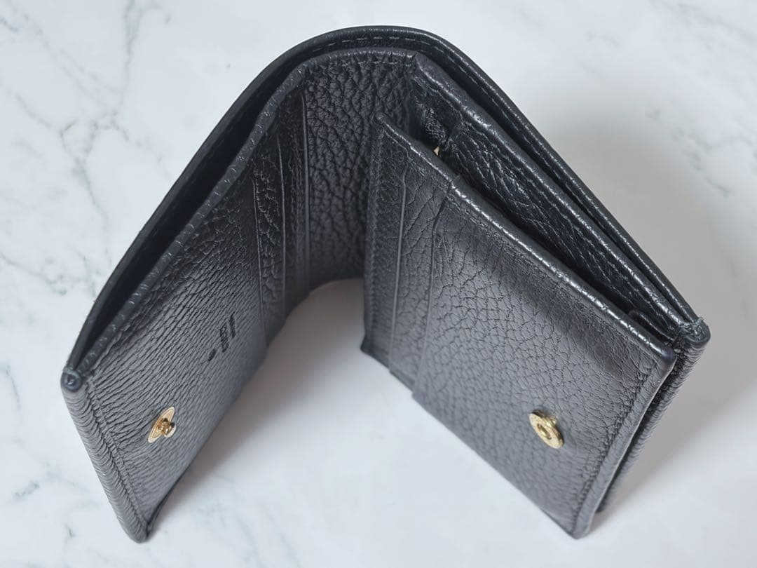 GUCCI 二つ折り財布 GG カードケース ウォレット ブラック