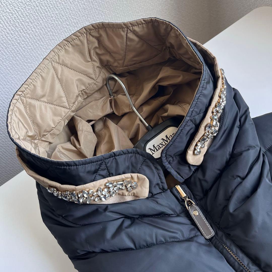 綺麗‼️リバーシブル✨ビジュー ロゴプレート✨ロングジレ マックスマーラキューブ