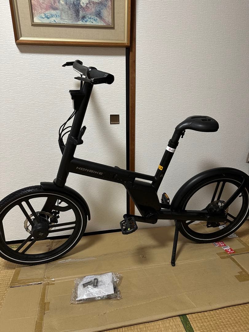 電動アシスト自転車 折りたたみ ブラック