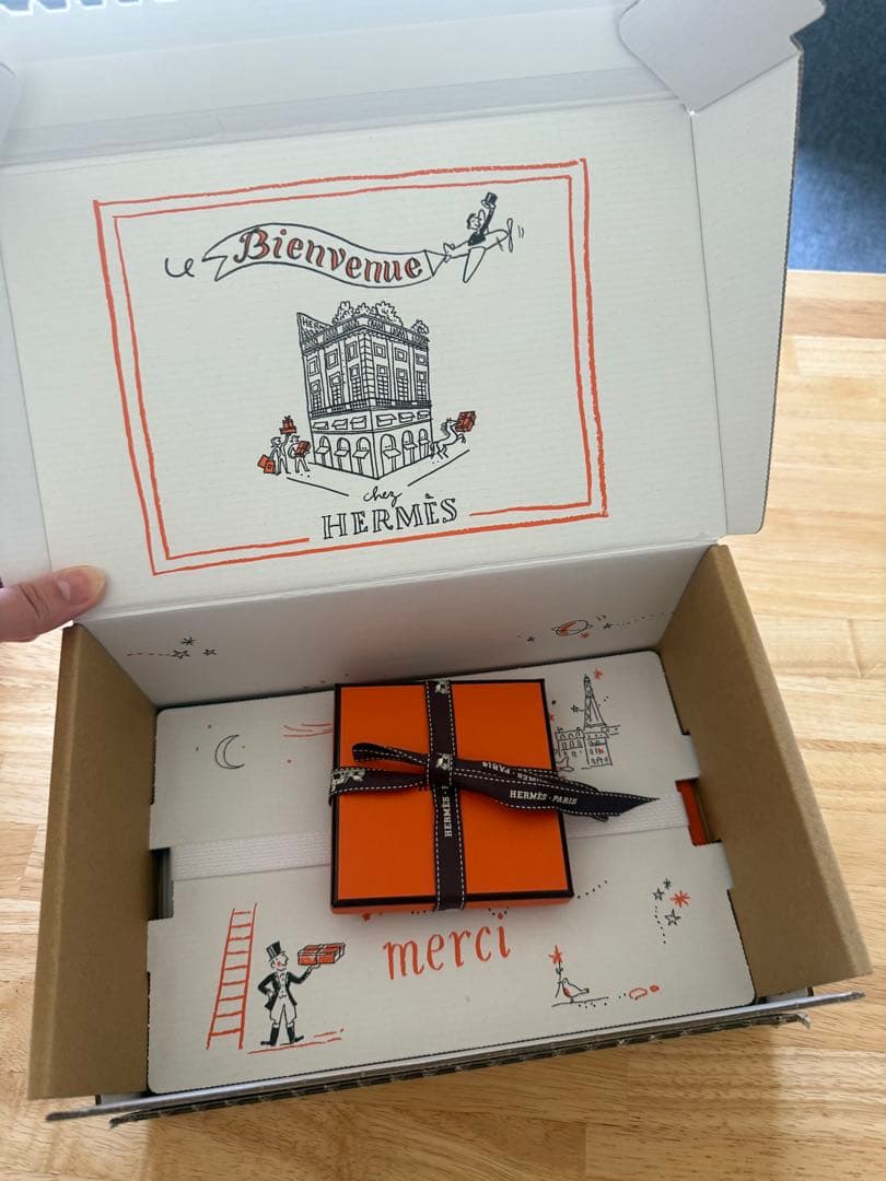 HERMES≪クリックH≫ブレスレット ゴールドx廃盤ダークオレンジ12万→3万