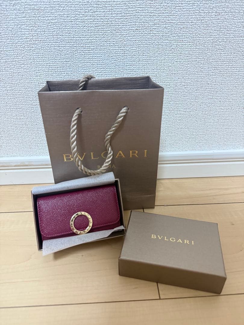【Rena】BVLGARI ワインレッド キーケース