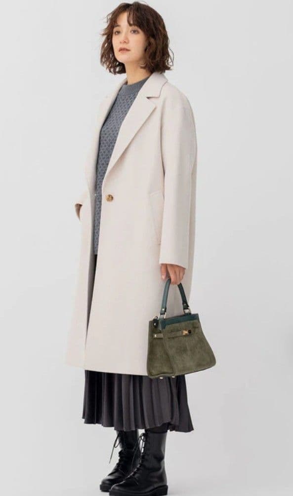 【23区】ウールカシミヤビーバー チェスターコート